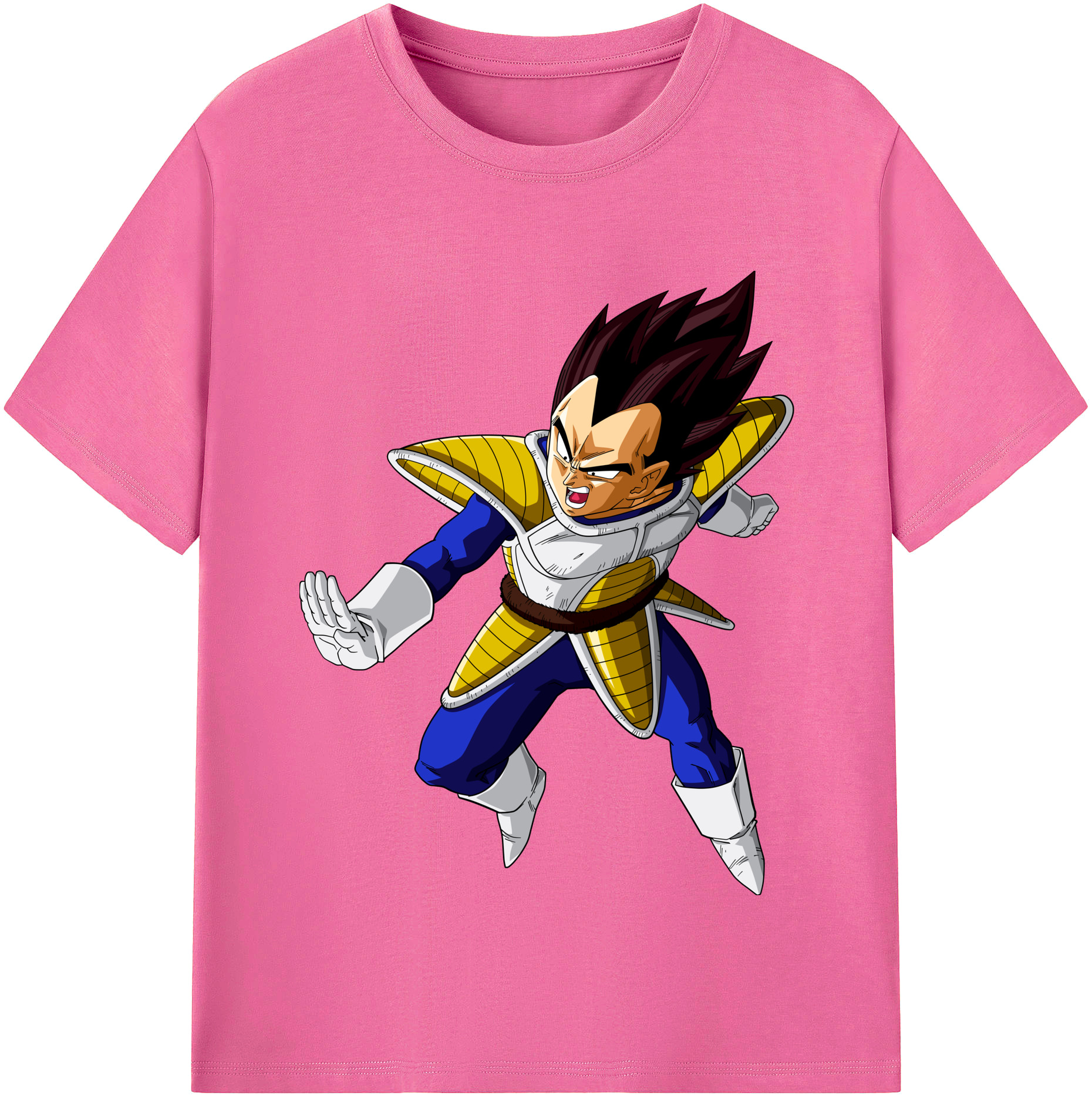 （画像用） ドラゴンボール ベジータ四世（Bejīta Yonsei）DRAGON BALL Vegeta IV レディースカジュアルプリントTシャツ（綿100％）